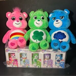 Care Bears Mini 3" Micro Teenies Plush Set of Holiday Christmas Ornaments Lot